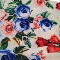 flower  style  printed upholstery short plush super and soft fabric factory best sellers