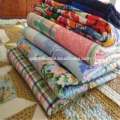 100% polyester fabric ultrasonic quilting of disposable fitted bed sheet