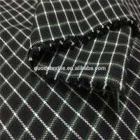 cheap price of polyester per yard check shirt of stripe fabric