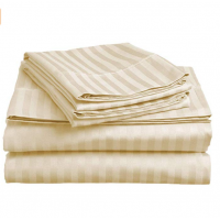 Bed Sheet Set - Brushed Microfiber Bedding - Wrinkle, Stain and Fade Resistant - Hypoallergenic - 4 Piece (Queen, Striped)